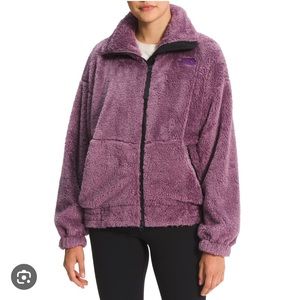 Purple North Face fleece zip Osito